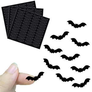 Halloween Cute Little Bat Creative Stickers Children Birthday Wall Stickers Window Door Mirror Home Wall Decor