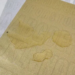Waterproof glitter letter stickers self-adhesive gold silver alphabet for DIY decoration crafts