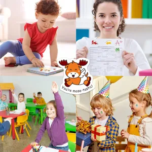 Teacher motivational stickers for kids classroom rewards cute cartoon sticky label decorations
