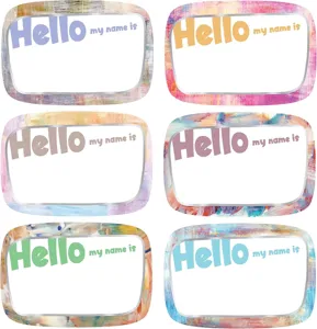 Handgeschreven naamstickers studentenklasse item classificatie naam labels custom