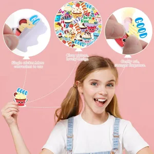 Adesivi di ricompensa profumati cupcake per elogio scolastico di bambini e cancelleria