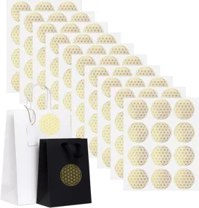 Gold geometric energy symbol stickers DIY gift envelope sealing decorative packaging