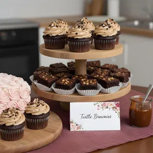 Elegante tarjeta de sitio para bodas con diseño floral y texto personalizado para eventos.