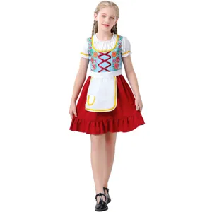 Kinder deutsches Oktoberfest Kostüm traditionelles Dirndl Kleid für Party Cosplay Outfits