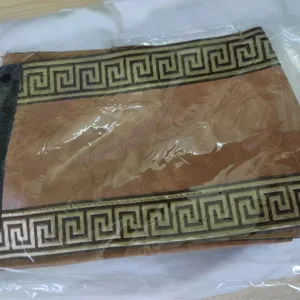 Greek key border costume trim brown fabric belt for cosplay and historical warrior outfits