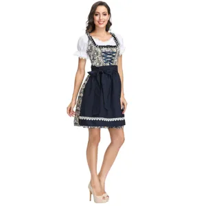 Traditional German Bavarian Oktoberfest dirndl dress for women stage performance costume.