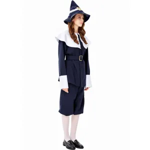 Damen historisches Kolonialist Kostüm Halloween Party Cosplay Outfit mit Hut.