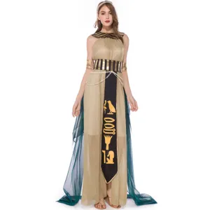 Egyptian queen cosplay costume for women Halloween medieval ancient Roman fancy dress gown
