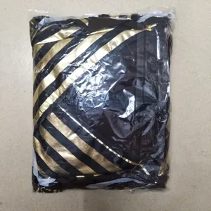 Halloween Greek goddess costume, black and gold striped cosplay dress for women party event.