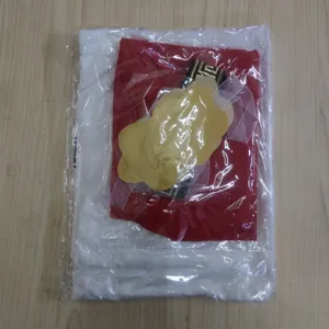 Detailed view of Greek Roman warrior costume packaged in clear bag for men historical wear