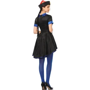 Halloween Chinese vampier kostuum vrouwen griezelige zombie jurk set met hoed perfect