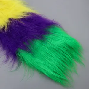 Bunte Kunstfell Beinstulpen fuer Karneval Party, flauschige Kostüm Accessoires neu.