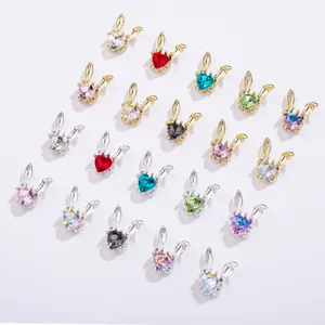 Rhinestone rabbit nail art charms alloy bunny nail jewels for DIY manicure accessories