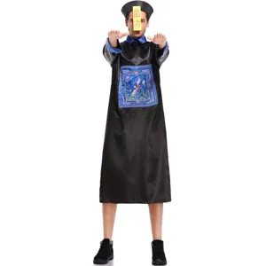 Chinees vampier zombie kostuum Halloween Qing dynastie griezelige outfit detail