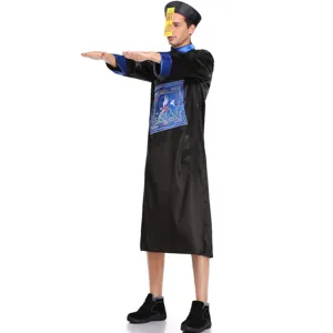 Chinees zombie cosplay kostuum Halloween vintage Qing-dynastie stijl outfit voor volwassenen.