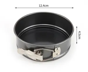 Ronde bakvorm van koolstofstaal antiiaanbaklaag springvorm 12.4cm compact kookgereedschap