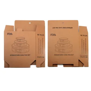 Kartonverpackung für Springform Kuchenform Set, Kohlenstoffstahl Backform Verpackung.