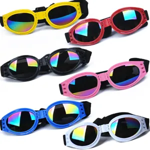 Faltbare Haustier-Sonnenbrille für Hunde und Katzen, winddichter Augenschutz Zubehör.