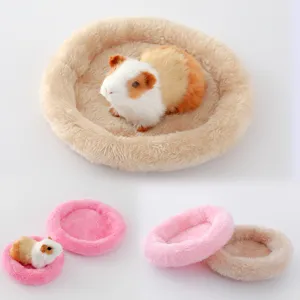 Letto per Criceti in Caldo Velluto Artico Carino Stampa Frutta Nido in Peluche Morbido Porcellino d'India Cincillà Tappetino per la Casa per Animali Domestici