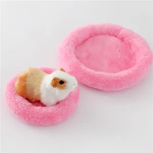 Letto per hamster in peluche rosa nido caldo piccolo animale cincilla riccio tappeto