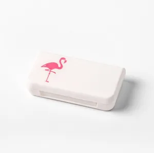 Tragbare Reise Pillendose 3 Fächer Mini Medizin Organizer Kunststoff Tägliche Vitamin Hülle Pillen Behälter