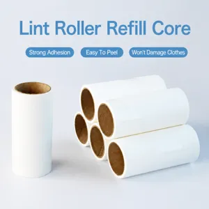 Household Lint Roller And Refill Sticky Hair Removal Paper Core For Clothes And Pets