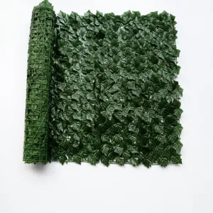 Artificial ivy fence privacy screen green plant leaf roll for balcony garden decoration 1x3m