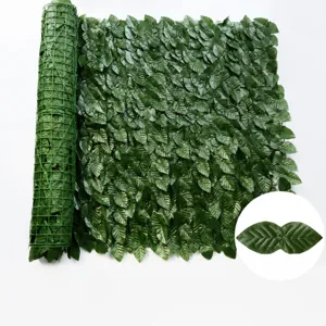 Artificial green ivy leaf fence screen, 1x3m outdoor garden balcony privacy plant decor.