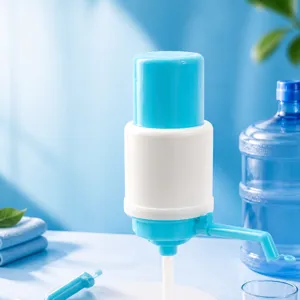Manual Bottled Water Dispenser Hand Press Water Pump Portable Drinking Water Extractor PP Plastic Pump For Home Office Kitchen