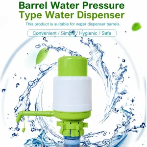 Manual Bottled Water Pump PP Plastic Hand Press Drinking Water Dispenser Pump Portable Home Office Water Extractor Tool