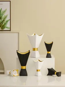 Middle Eastern style ceramic incense burner candle holder black white gold home decor