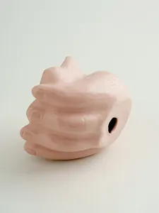 Bruciatore di incenso in ceramica rosa mano carina decorazione per stanza regalo