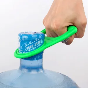 Green plastic bottled water handle lifter heavy duty bucket carrier for home use