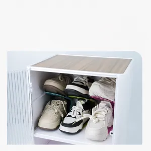 Double Layer Shoe Rack Adjustable Space Saving Shoe Organizer Plastic Holder For Closet Entryway Dorm Home Storage
