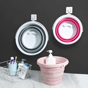 Household Portable Folding Plastic Collapsible Water Bucket For Car Wash Fishing Outdoor Travel Camping Storage