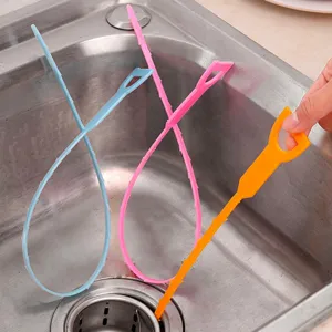 Kunststoff Abflussreiniger Spirale fuer Kueche Waschbecken Rohrreinigungsband 3 Stueck