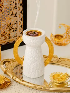 Bruciatore di incenso orecchie d'oro stile arabo ornamento aromaterapia decorazione dettaglio