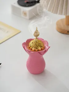 Brûleur d'encens en résine style Moyen-Orient fleur créative porte-santal décoration