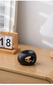 Bruciatore di essenze in ceramica minimalista moderno per candela yoga meditazione decorazione