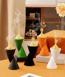 Double cone resin incense burner Middle Eastern aromatherapy censer decorative art ornament home decor