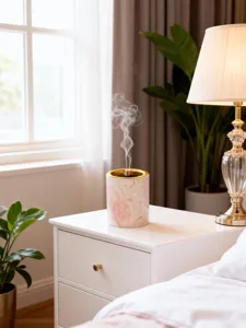 Rosa Marmor Keramik Weihrauchbrenner Luxus Aroma Diffusor fuer moderne Heimtextilien Deko