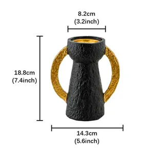 Bruciatore di incenso con orecchie d'oro stile arabo incensiere decorazione per la casa
