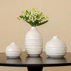 Ensemble de vases en céramique nordique déco moderne arrangement floral salon table ornement