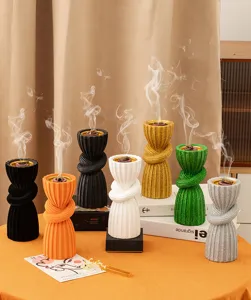 Resin incense burner arabic style aromatic decor multicolored set for home relaxation