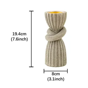 Resin incense burner aroma holder decorative censer with unique knot design and size 19cm