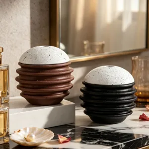 Moderne Kreative Wabenförmige Sphärische Räuchergefäß Harz Aromatherapie Censer Desktop Ornament Für Zuhause Wohnzimmer