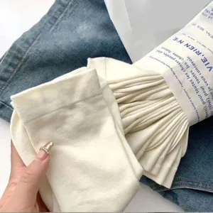 Detail view of comfortable white stack socks, soft fabric and elastic texture for daily wear.