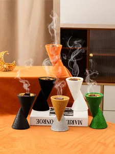 Double cone resin incense burner Arabic aromatherapy stove art ornament for home decor