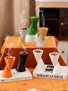 Double-cone resin incense burner creative Arabic aromatherapy stove home decor ornament