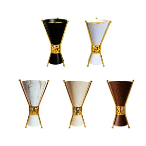 Luxury Middle Eastern Arabic metal incense burner with gold stand and five stylish color finishes.